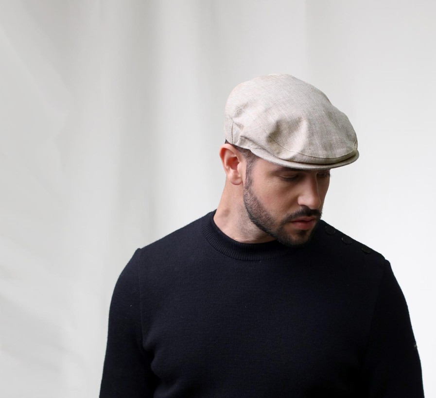 Classic Italy Double Flatcap Linen Clearance