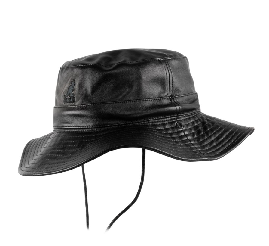 Kangol Faux Leather Rev Bucket Clearance