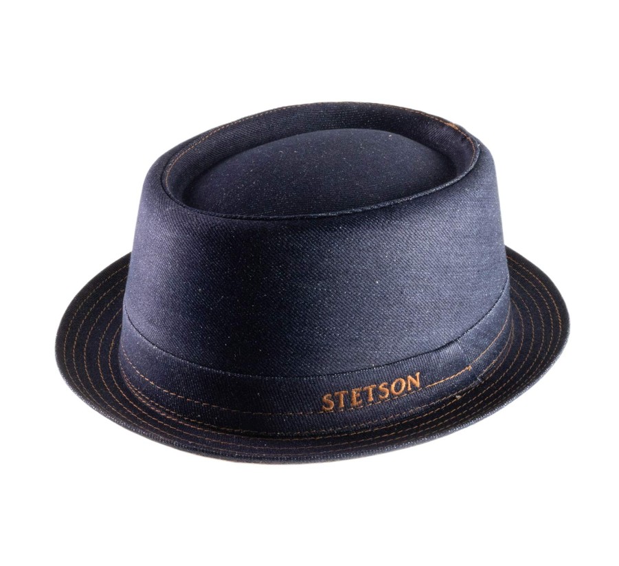 Stetson Sustainable Pork Pie Denim Hot