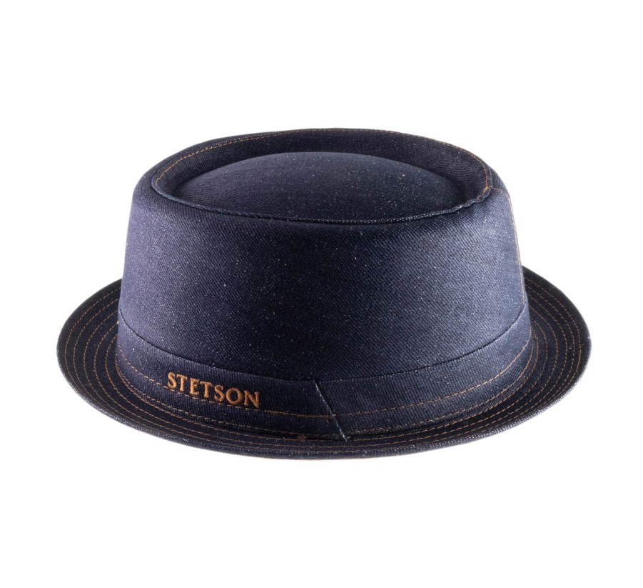 Stetson Sustainable Pork Pie Denim Hot