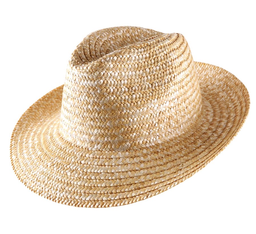 Classic Italy Nude Fedora Paille New