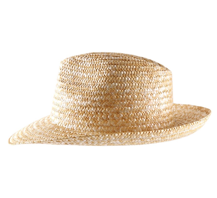 Classic Italy Nude Fedora Paille New